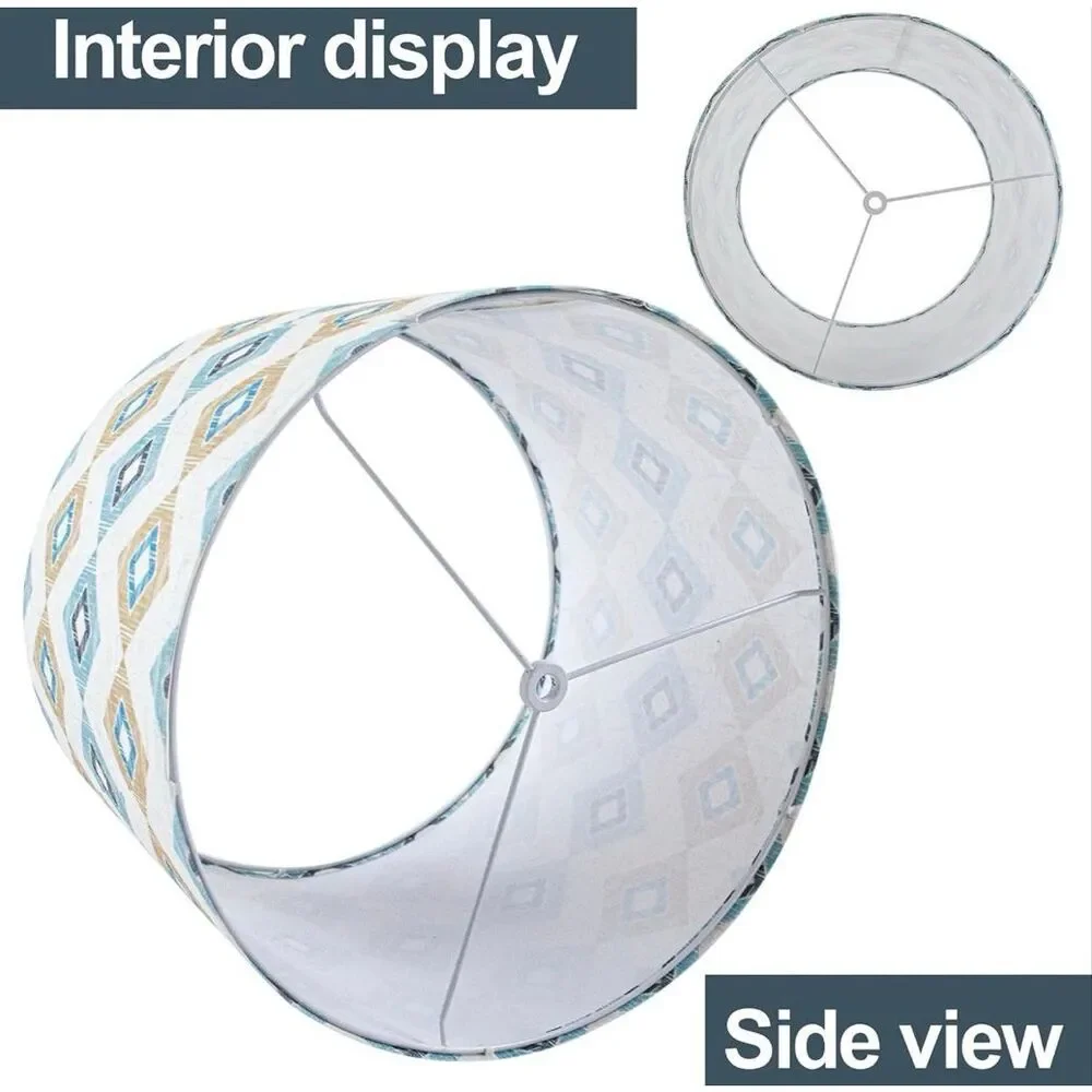 Bohemian style Drum floor lamp shade replacement